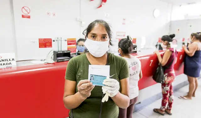 Los bonos y programas sociales del gobierno peruano pueden cobrarse en el Banco de la Nación.   