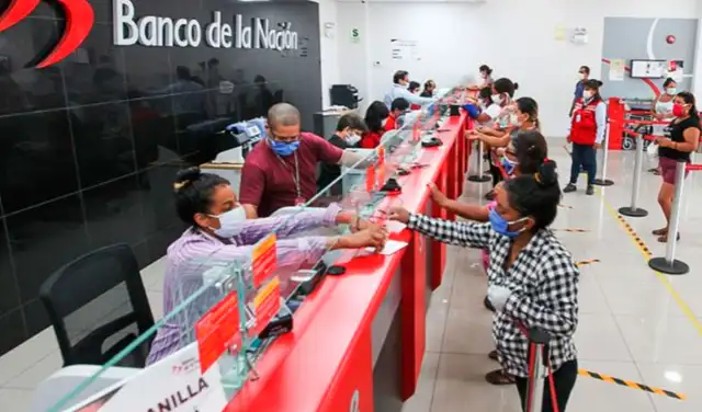 Los pagos de los bonos de gobierno se dan en las oficinas del Banco de la Nación. Foto: difusión Los pagos de los bonos de gobierno se dan en las oficinas del Banco de la Nación. Foto: difusión
