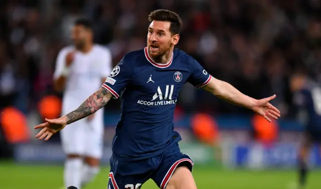 Lionel Messi y su primer gol con PSG