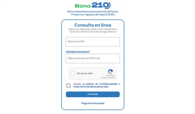 Link Bono 210 soles Es Salud gob pe