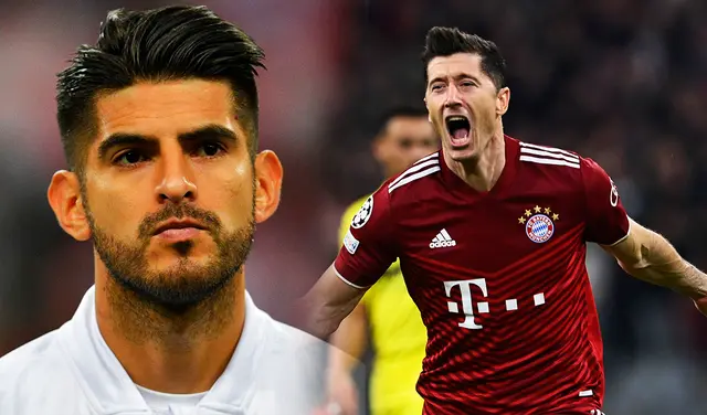 Robert Lewandowski y Carlos Zambrano   