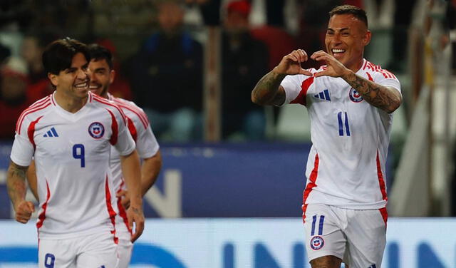 Eduardo Vargas anotó el primer gol de Chile en la era de Ricardo Gareca.   