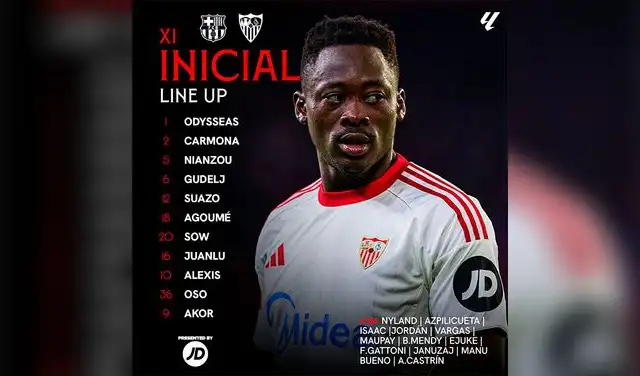 Barcelona vs Sevilla alineaciones