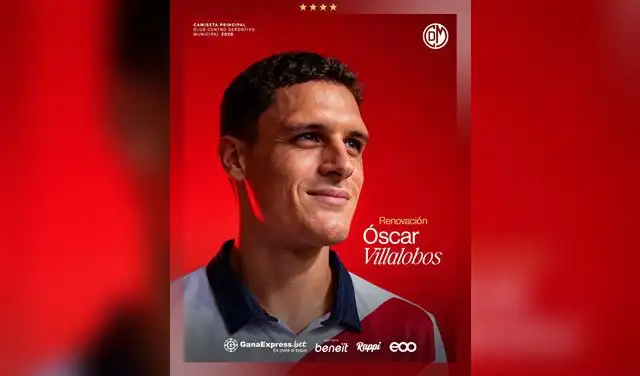 Óscar Villalobos, ex Alianza Lima, firmó con Deportivo Municipal por todo el 2026 Óscar Villalobos, ex Alianza Lima, firmó con Deportivo Municipal por todo el 2026