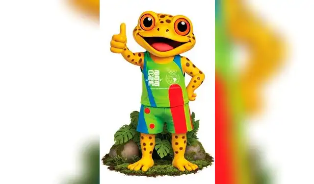 Antón es la mascota de los IV Juegos Suramericanos de la Juventud Panamá 2026.   