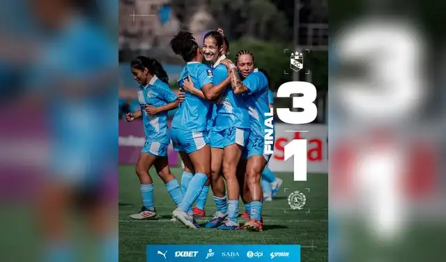 Sporting Cristal Femenino venció 3-1 a Defensores del Ilucán y el líder del Torneo Apertura de la Liga Femenina 2026