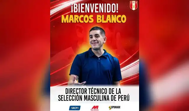Marcos Blanco será nuevo técnico de la selección peruana de vóley