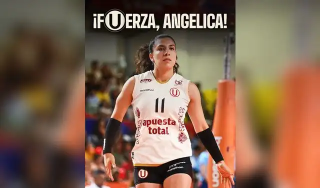 Universitario Vóley informó que Angelica Bustamante sufrió una lesión