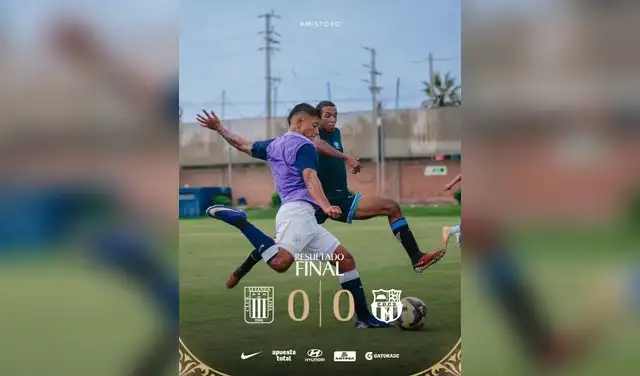 La sub-18 de Alianza Lima empató 0-0 ante Centro Social Pariacoto en duelo amistoso
