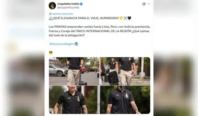 Coquimbo Unido informó que su plantel se encuentra rumbo a Perú para disputar partido ante Universitario