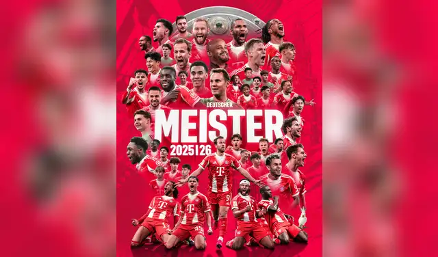 Bayern Múnich presentó a su plantel campeón de la Bundesliga 2025-2026 e incluyó a Felipe Chávez