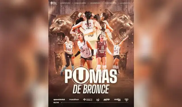 Universitario de Deportes quedó en el tercer lugar de la Liga Peruana de Vóley y ganó la medalla de bronce