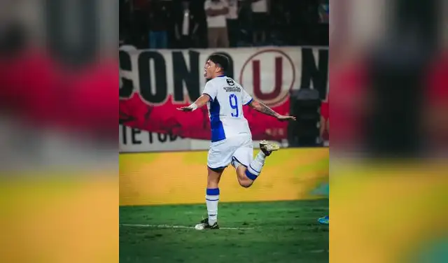 Valentín Robaldo anotó su doblete con Alianza Atlético ante Universitario