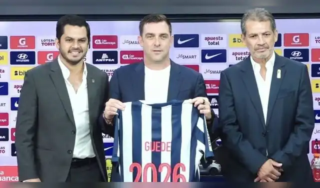 Pablo Guede firmó contrato con Alianza Lima por toda la temporada 2026.
