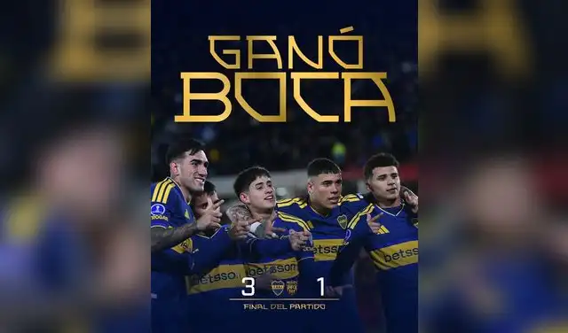 Boca Juniors ganó 3-1 a Deportivo Recoleta en el duelo de ida de Copa Sudamericana