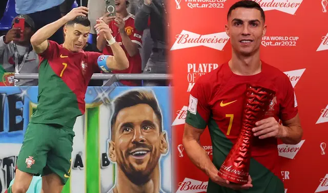  Cristiano Ronaldo ha marcado en todas las ediciones de la Copa del Mundo que ha disputado.   