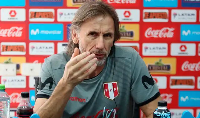  Ricardo Gareca, DT de Perú. (Foto: FPF) 