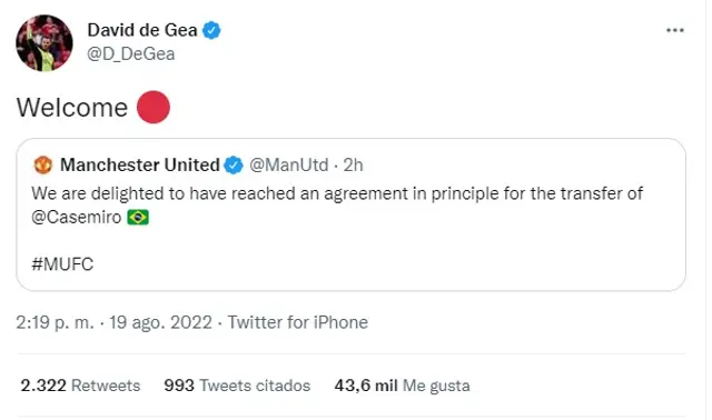 David De Gea.   