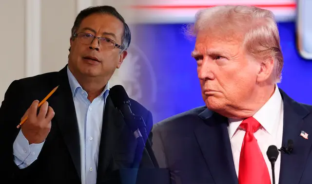 Gustavo Petro y Donald Trump