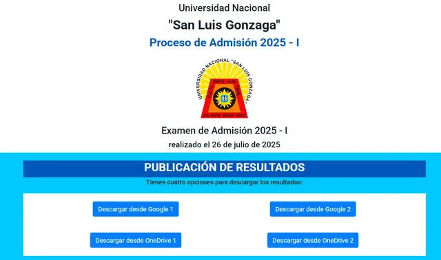 Examen admisión UNICA 2025 Examen admisión UNICA 2025