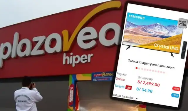 plaza vea televisores