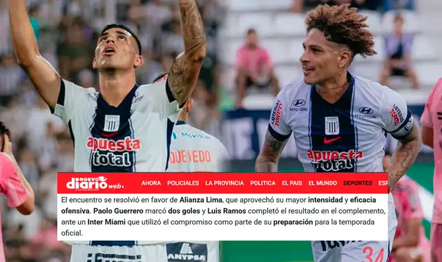Paolo Guerrero, Luis Ramos, Alianza Lima