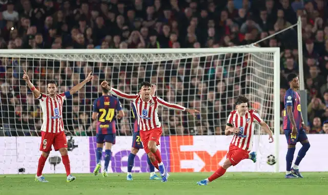Atlético de Madrid venció 2-0 al Barcelona por la ida en el Camp Nou.  