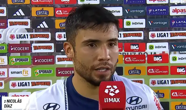 Nicolás Díaz habló sobre el empate
