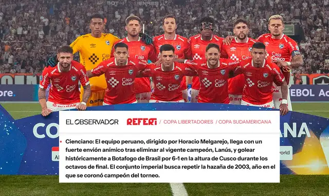Cienciano, Copa Sudamericana 2026 Cienciano, Copa Sudamericana 2026