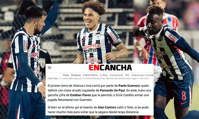 Alan Cantero, Paolo Guerrero, Eryc Castillo, Alianza Lima