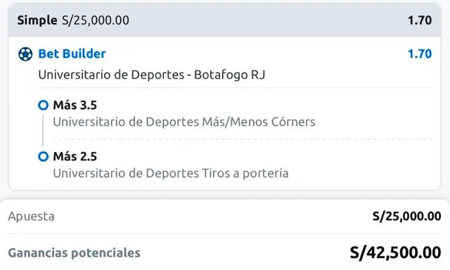 Universitario vs. Botafogo