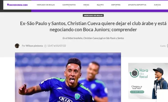 Christian Cueva desea salir de Al-Fateh.