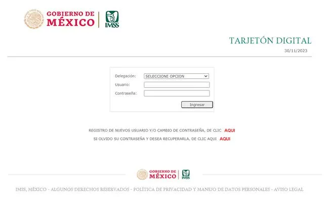 Tarjetón Digital IMSS