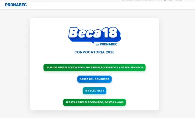 Beca 18 Beca 18