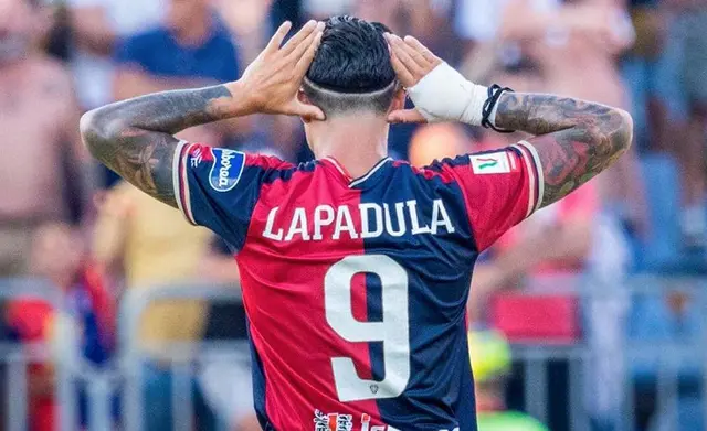 Cagliari: Gianluca Lapadula, delantero del equipo