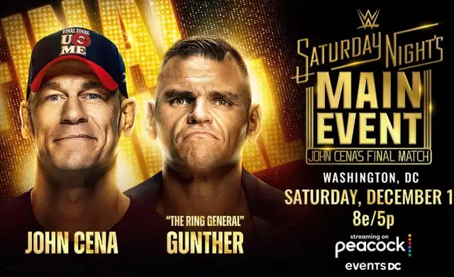John Cena tendrá su última pelea en la WWE contra Gunther. John Cena tendrá su última pelea en la WWE contra Gunther.