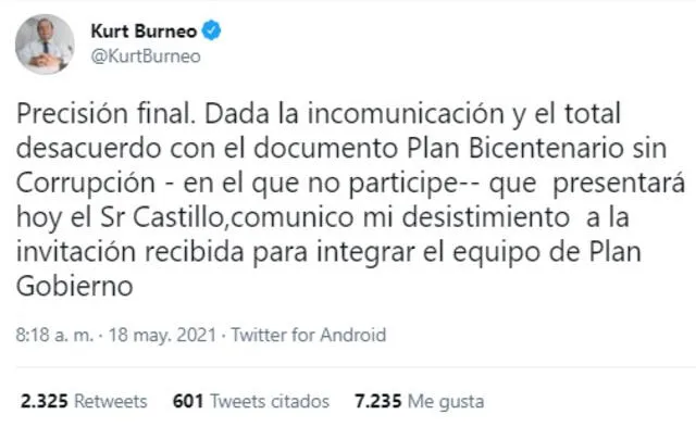 (Imagen: Twitter Kurt Burneo)   