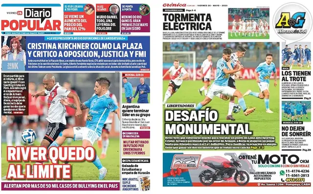 Prensa Argentina River Cristal