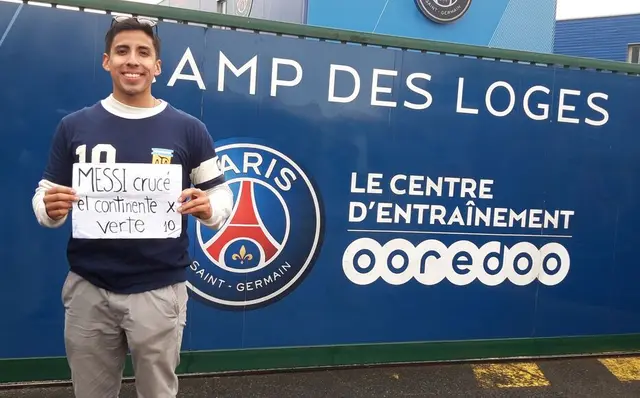 Diego Calderón el ferviente hincha peruano de Lionel Messi