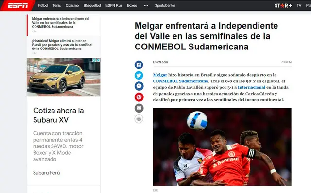 Melgar vs IDV Melgar vs IDV