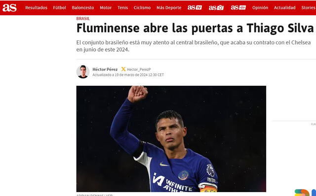 Thiago Silva en la mira de Fluminense