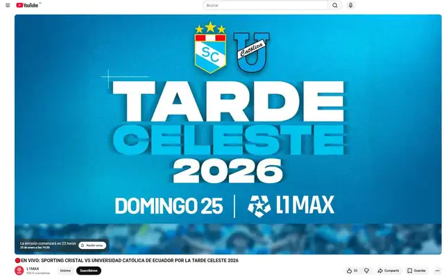 Sporting Cristal vs U Católica de Ecuador