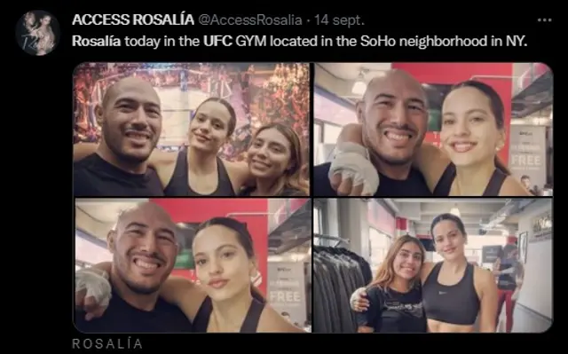 Rosalía, UFC