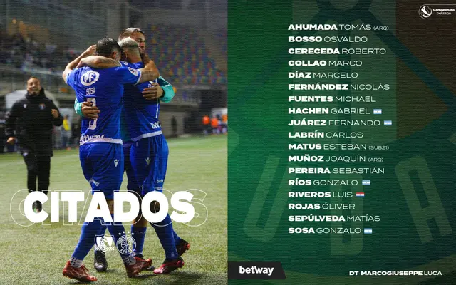 Convocados de Audax Italiano