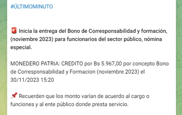 Revisa la información del Bono Corresponsabilidad y Formación. Revisa la información del Bono Corresponsabilidad y Formación.