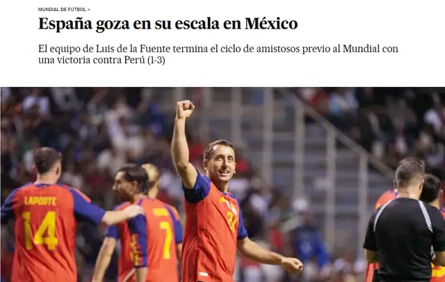 Así titulo El País