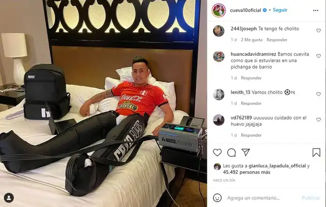 Christian Cueva entrenamiento