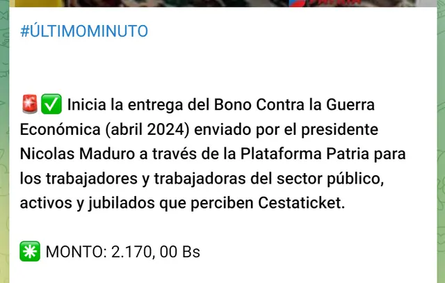 Bono de Guerra Económica