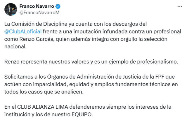 Franco Navarro, Renzo Garcés