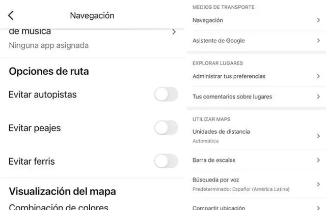 En configuración podrás deshabilitar la búsqueda de 'peajes' desde Google Maps.   